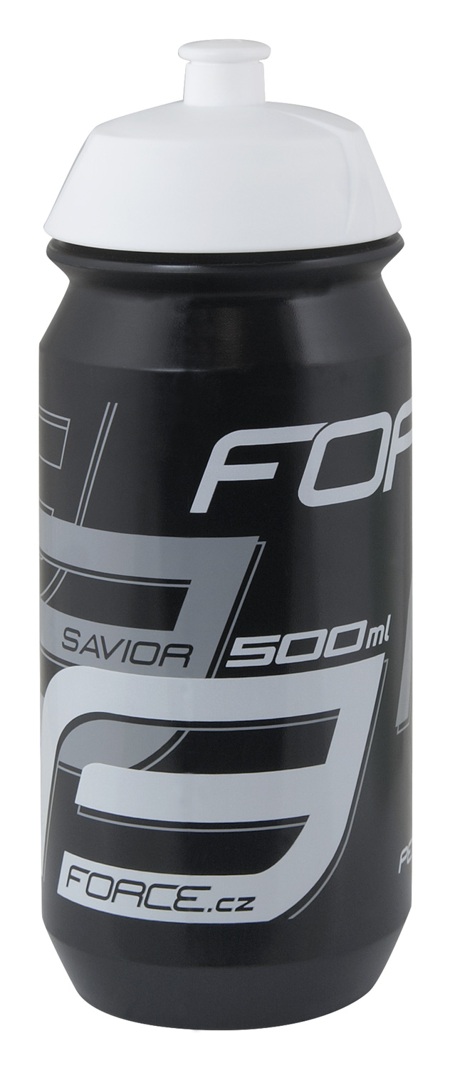 25180 Fľaša Savior, 0,50l čierno-šedo-biela