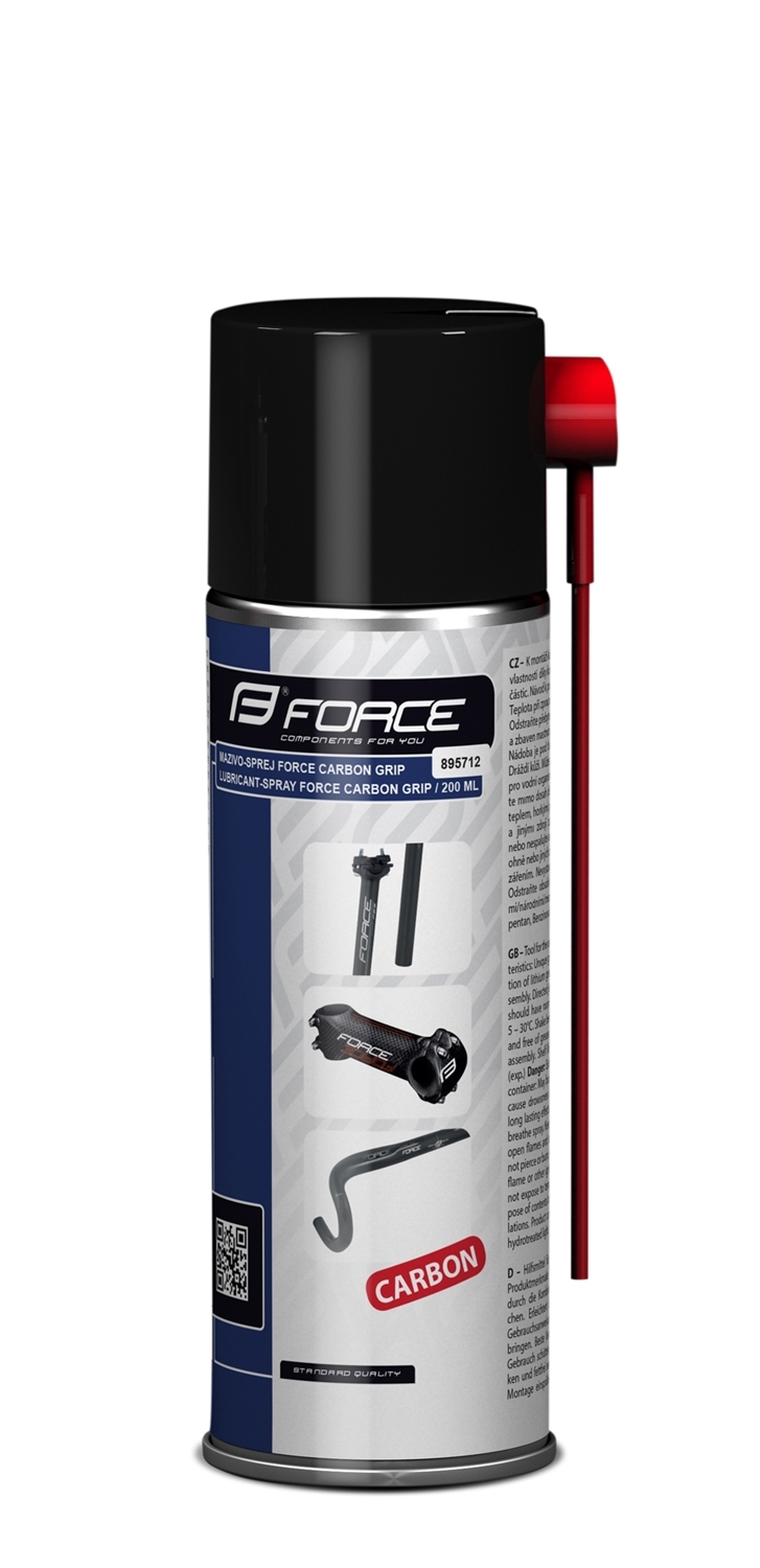 895712 Mazivo-sprej FORCE Carbon Grip 200ml