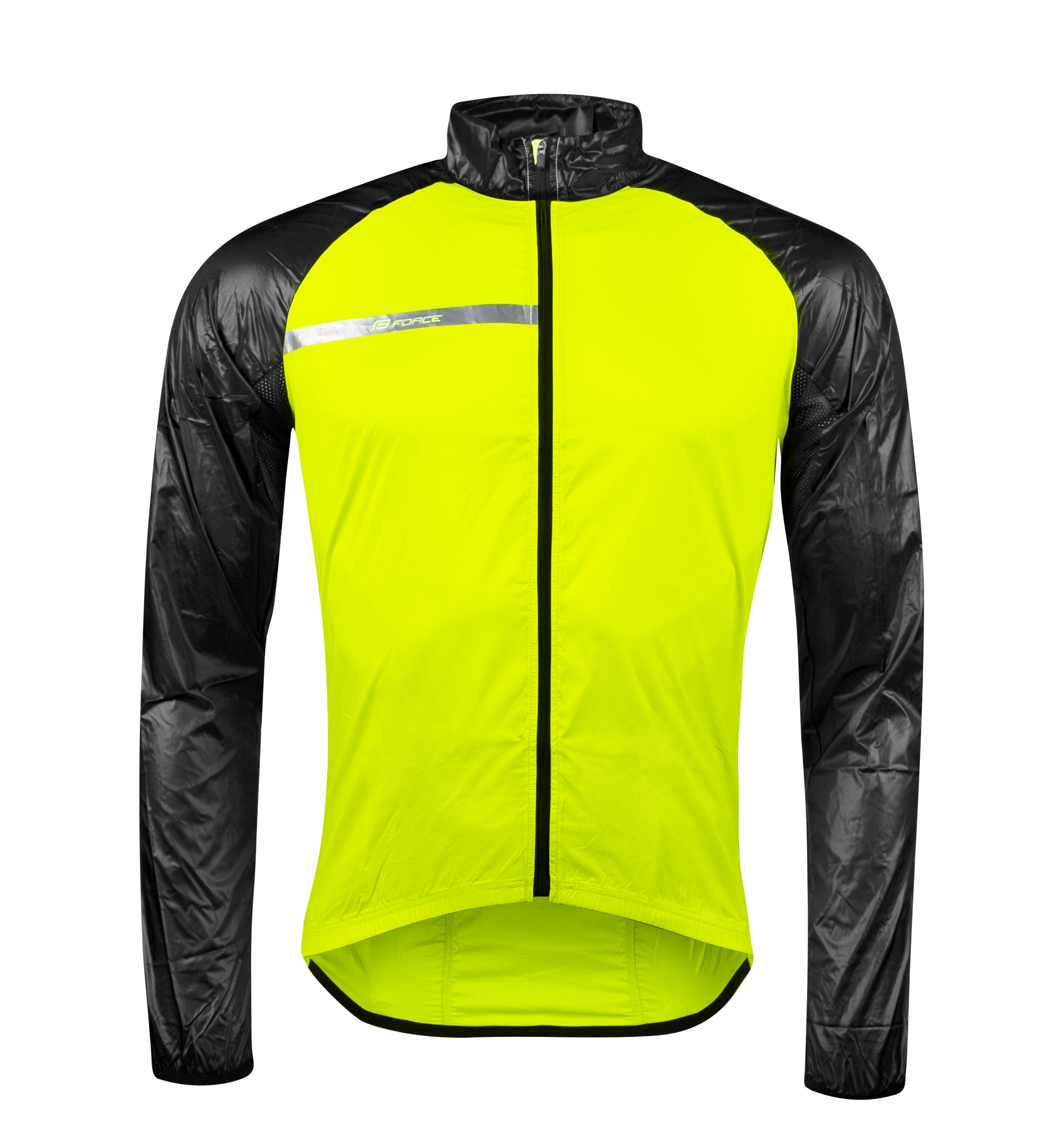 8997922-L Bunda FORCE WINDPRO neprofuk, fluo-černá L